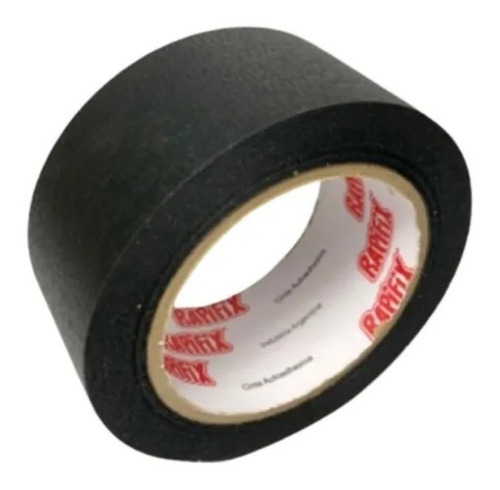 Cinta De Papel Negra 48 Mm X 50m Cubre Cables Pack 6