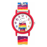 Timex Reloj Estilo Timex X Peanuts Rainbow Paint Tw2v77700jt