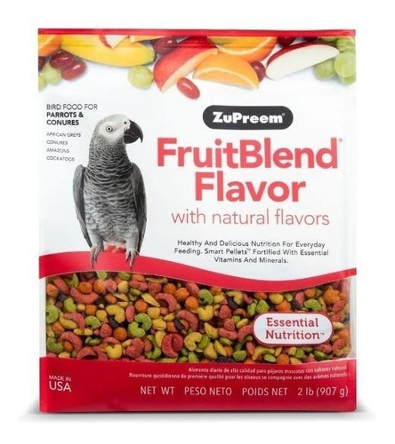 Alimento Para Loros Y Conuros Zupreem Fruit Blend 907 G