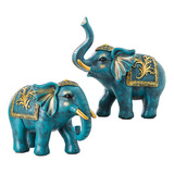 Muyier Colecciones De Decoración De Figuras De Elefantes