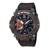 Reloj Casio G-shock Ga-2200mfr-5adr Hombre Color De La Correa Marrón Color Del Bisel Marrón Color Del Fondo Negro