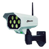 Lampara Solar Sensor Movimiento Tipo Cámara Seguridad Adir 8605 Color Blanco