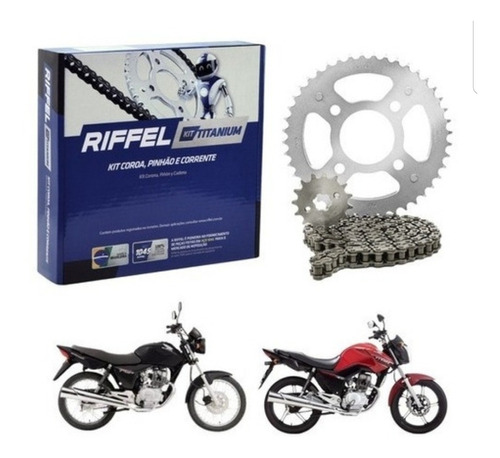 Kit Transmision Yamaha Ybr 125 Riffel Chino Ed Br  M R Motos