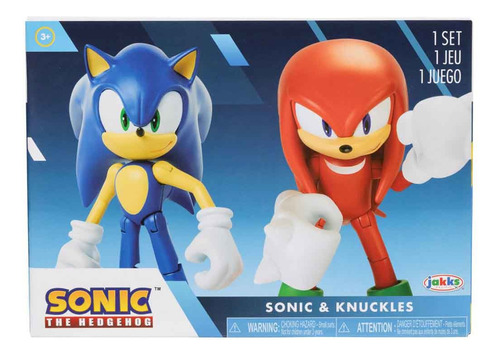 Conjunto 2 Bonecos Sonic E Knuckles Sunny Brinquedos