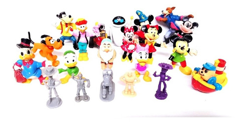 Lote Figuras Mickey Mouse Disney Pato Donald Mimi Pluto 