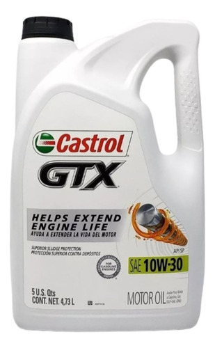 Aceite Motor 10w30 Gtx 5 Lts Presentación Oficial Castrol