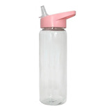 Botella Transparente Agua Plástica 750 Mm Deportiva X10 Unid