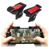 Gatillos Gamer Dobles L1 R1 Para Celular + 6 Fundas Dedos