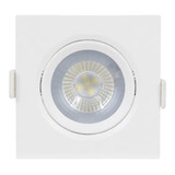 Spot Embutir Quadrado Led 3w 6500k Branco Frio Bivolt Galaxy