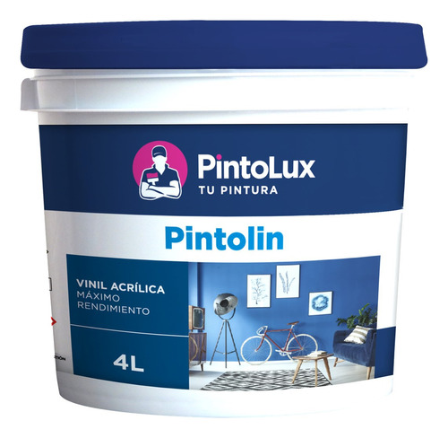 Pintura Pintolux Pintolin Galón 4 Litros Vinil Acrílica