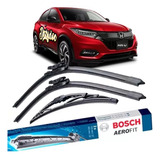 Kit X3 Escobillas Delantera Trasera Bosch Aerofit Honda Hrv 