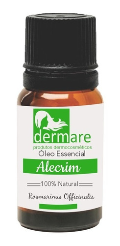 Óleo Essencial De Alecrim 10ml (100% Puro) - Dermare