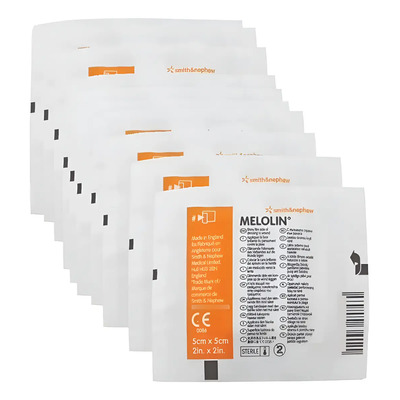 Melolin 5cm X 5cm Pack De 10 Piezas Apósito Absorbente Smith | MercadoLibre