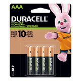 Pilas Aaa Duracell Recargables 900mah Paquete Con 4 Pz