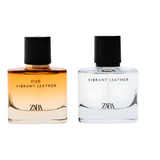 2 Perfumes Importados Zara Man Vibrant Leather + Oud - 60ml