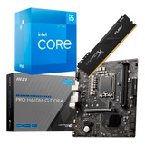 Kit Intel 12ª Geração I5 12400f + Msi H610m-g+  8 Gb Ddr4 