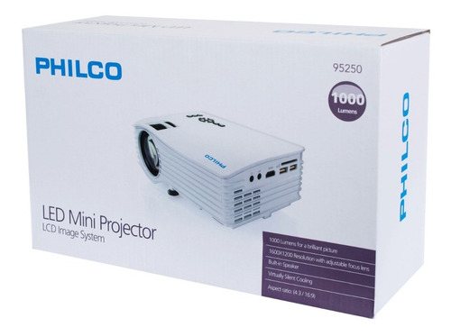 Proyector Philco 1000 (mil) Lumens Tv Pc Ps4 Hdmi Vga