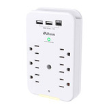 Multi Plug Outlet Surge Protector 6 Extensión De Outle...