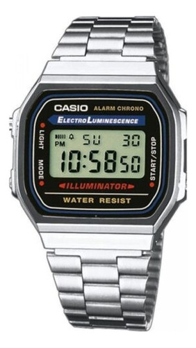 Relógio Casio A168w-1,  Digital  Chronografo Iluminator