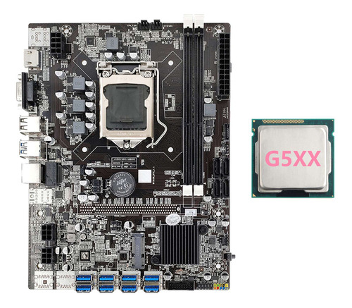 Placa Base Minera B75 Bct+cpu G5xx Lga1155 8xpcie A Usb3.0