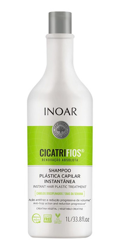 Shampoo Inoar Cicatrifios Plastica Capilar 1 Litro