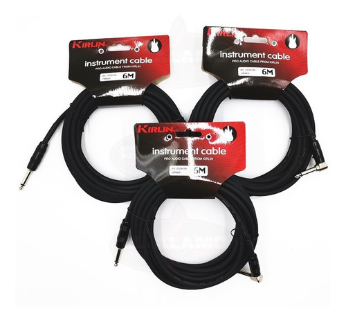 Paquete De 3 Cables Kirlin Para Instrumento Ipc-202b 6mts.