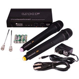 Microfono Inalambrico Doble Uhf Soundtrack Stw28hu2 Color Negro