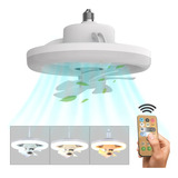 Luz De Ventilador De Teto Oscilante De 360° Com Controle Rem