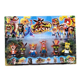 Muñecos Crash Bandicoot Blister X6 Personajes 