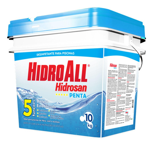 Hidrosan Penta De 10 Kg Hidroall Cloro Granulado