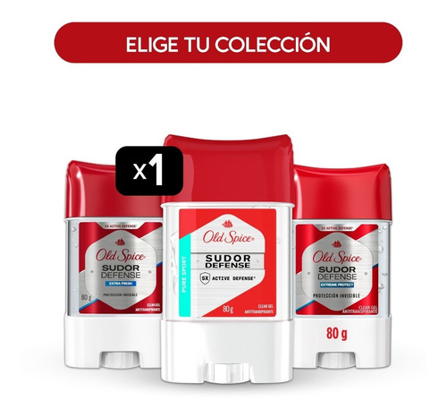 Gel Antitranspirante Old Spice 80 Gr  - Colección Completa