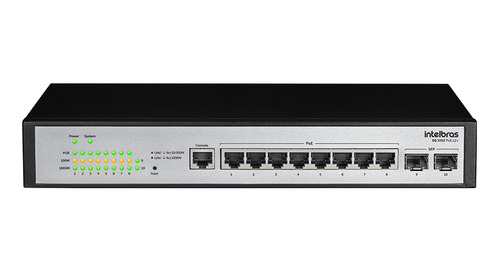 Switch Gerenciavel 8p Giga +2p Sfp Sg 1002 Poe L2+ Intelbras