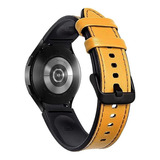 Pulseira Couro Casual Compatível Com Galaxy Watch4 E Watch5