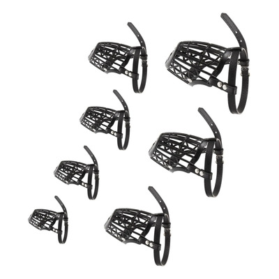 Set 7 Bozales Ajustables De Plástico Para Perro | Envío gratis