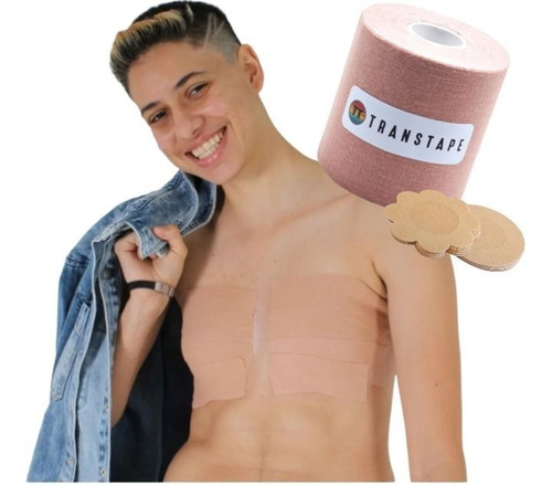 Trans Tape Cinta Para Aplanar Busto Sin Binder +10 Pezoneras