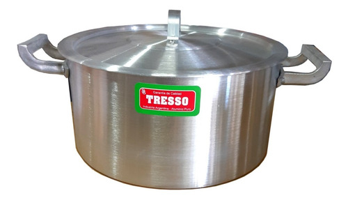 Cacerola Aluminio Nº 26 Marca Tresso Gastronómica 6.9 Litros