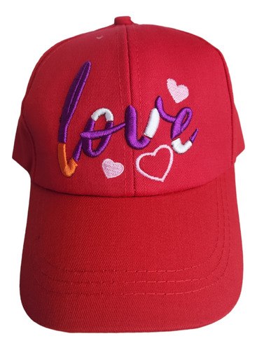 Gorro Jockey Ajustable  Para Niñas Love 