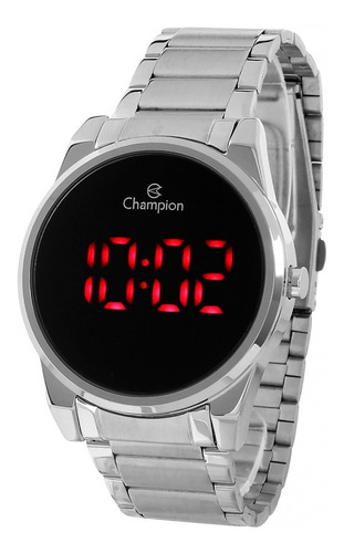 Relógio Champion Feminino Digital Led Ch40124t Prata