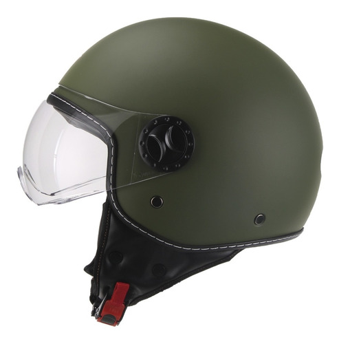 Casco Avx Fs701 Abierto Verde Militar Mate M - Bondio