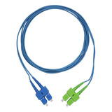 Cordão Fibra Óptico Duplex Sc-apc Sc-upc-sm Azul 10 Metros