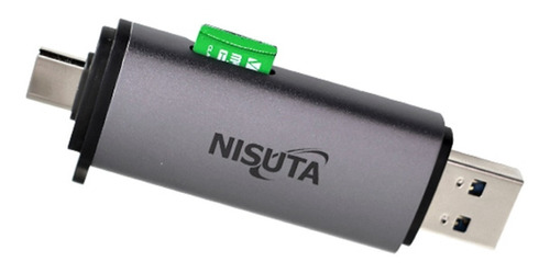 Lector Tarjetas Sd Microsd Tipo Usb Y Usb C Nisuta Ns-cruc3