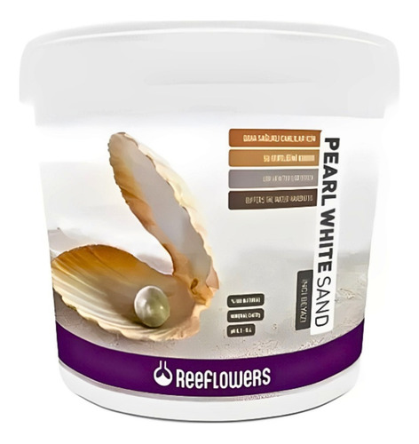 Substrato Reeflowers Pearl White Sand 25kg De 1 A 1,5mm