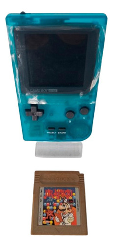 Game Boy Pocket Color Azul Transparente Con Pantalla Ips 