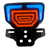 Accesorio De Moto Stop Running Light Blinker Blue Ligh [u]