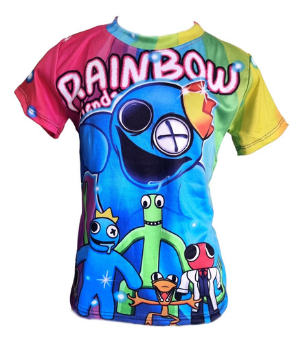 Playera Rainbow Friends Niño Full Hd Calidad Premium. 