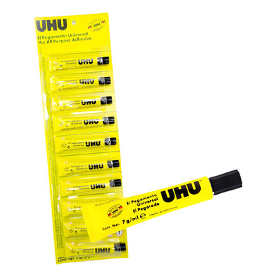 Tira Con 10pz De Pegamento Universal Uhu 7ml Multiusos Tubo | Envío gratis