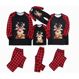 Conjunto De Pijama Navideño Familiar Para Papá Mamá Niño