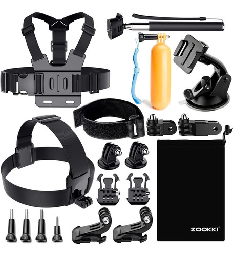 Kit De Accesorios Zookki Para Gopro Hero 9 8 7 6 5 4, Action