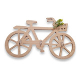 Porta Chave Bicicleta De Madeira Mdf Enfeite 40 Cm