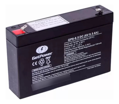 Bateria 6v 8,5ah Dc Gp | Moto Elétrica, Carrinho Elétrico